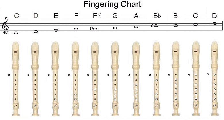 Recorder Notes Chart